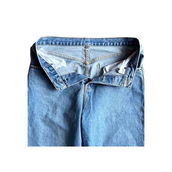 Carmar Capri Jeans Size 30 Distressed Oversized Straight Leg High Rise Light - Picture 3 of 9